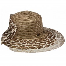 Silver Fever ® Mujer Summer Fancy Sun Hat Fits All Khaki 714983289078 eb-10993945
